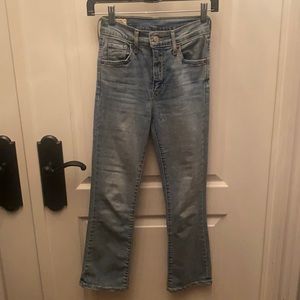 LEVIS cropped flare jeans